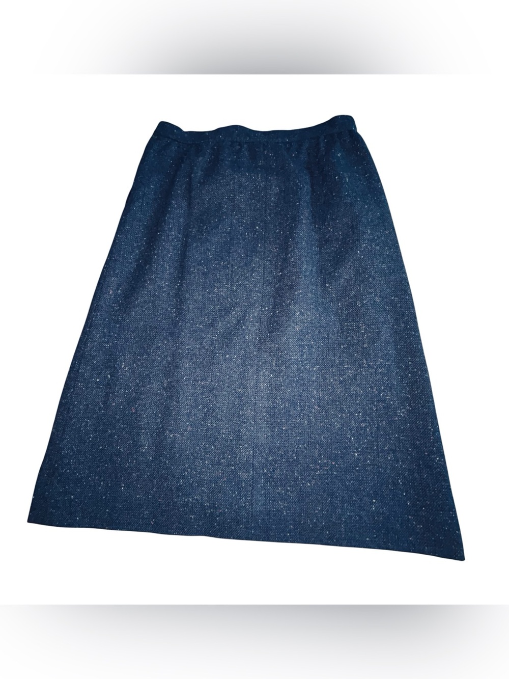 Pendleton Navy A-Line Skirt with Subtle Sparkle - Picture 2 of 7